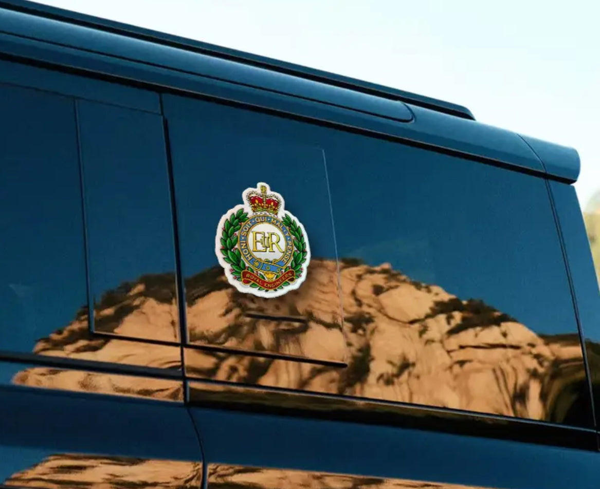 Royal Engineers vinyl car decal sticker. 15cm