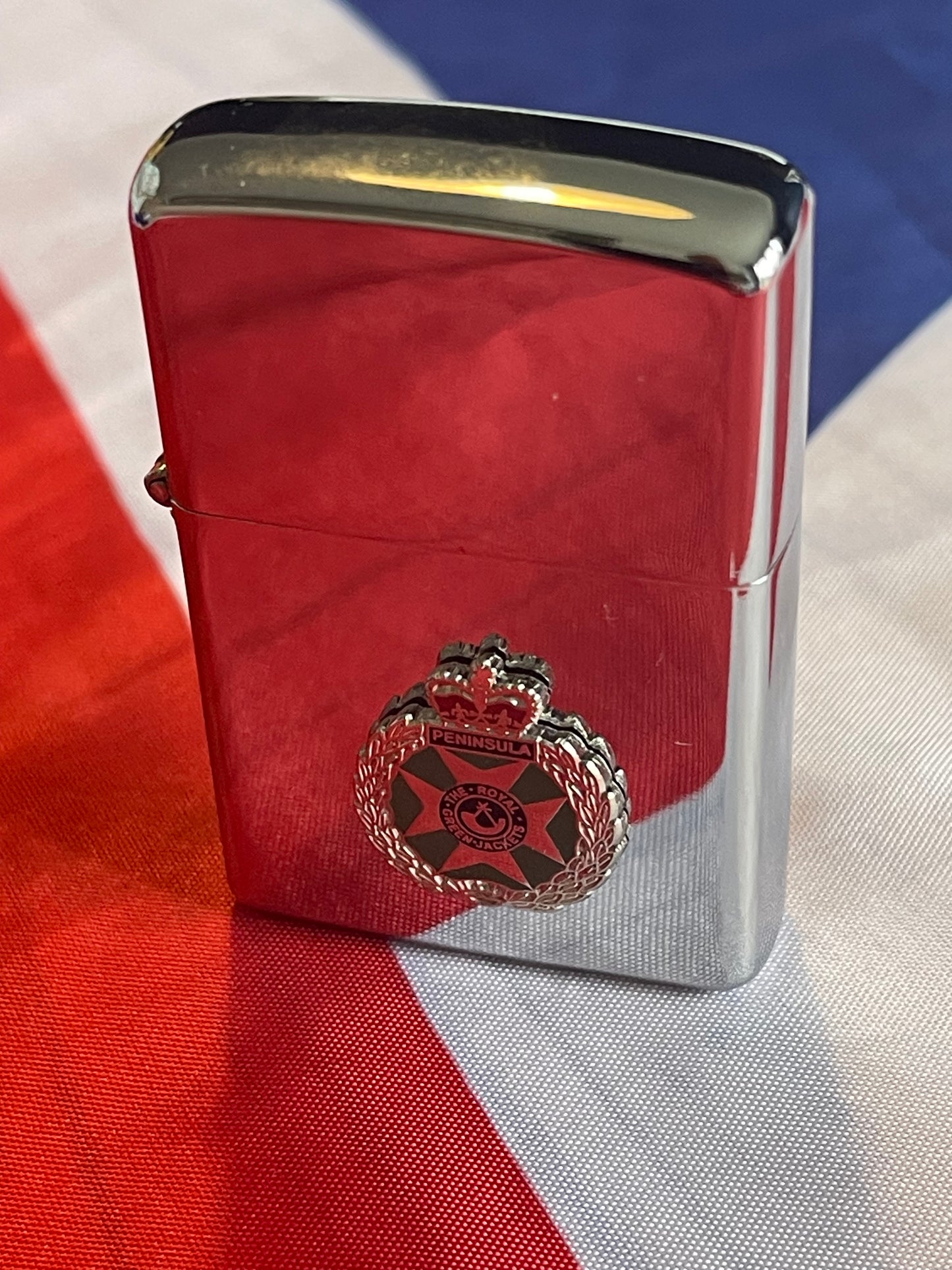 Royal Green Jackets Chrome Windproof Lighter