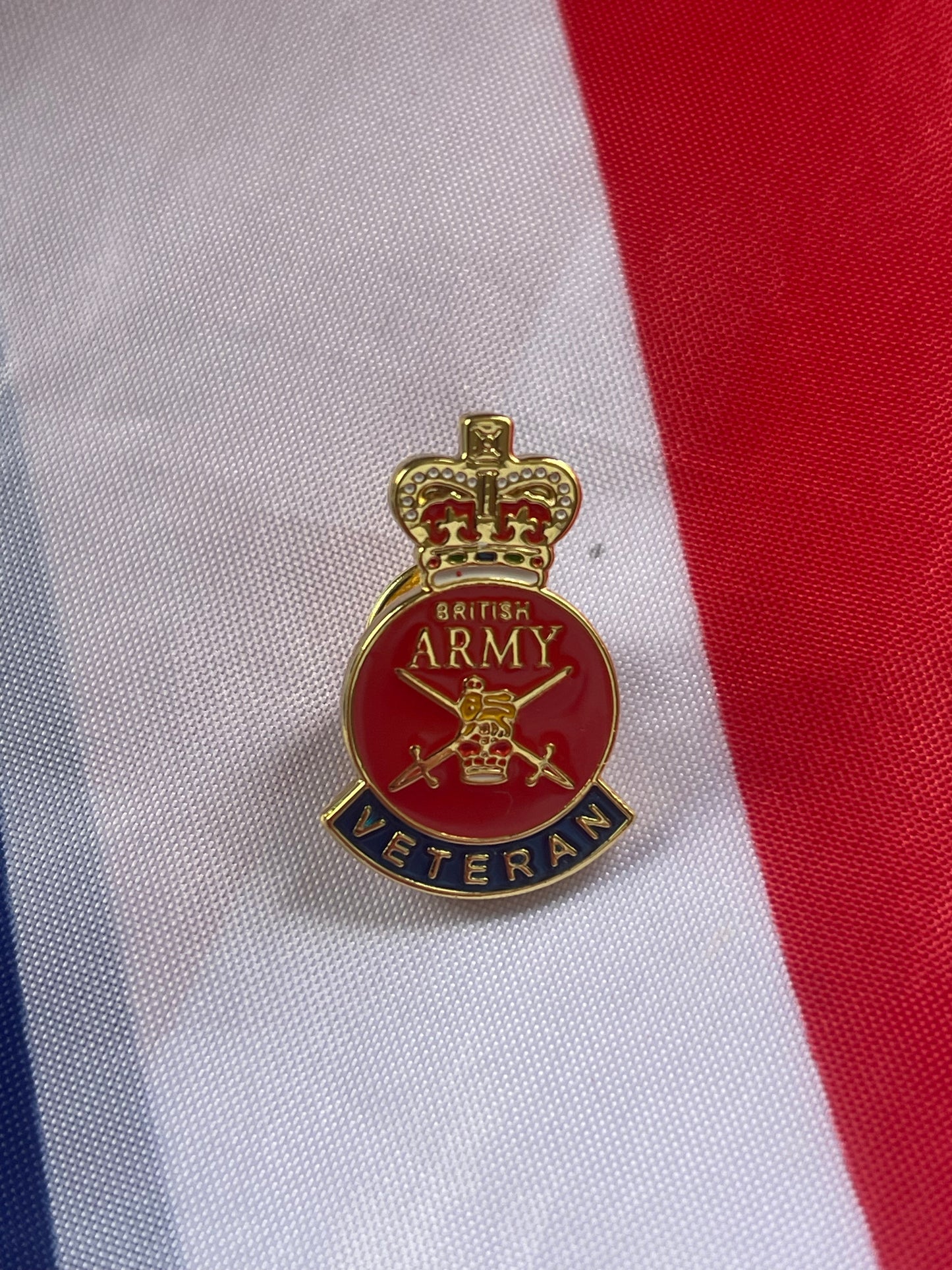 British Army Veteran lapel badge enamel.