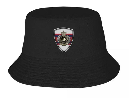 Royal Engineers Sappers Bucket Hat Unisex Black Sapperfest