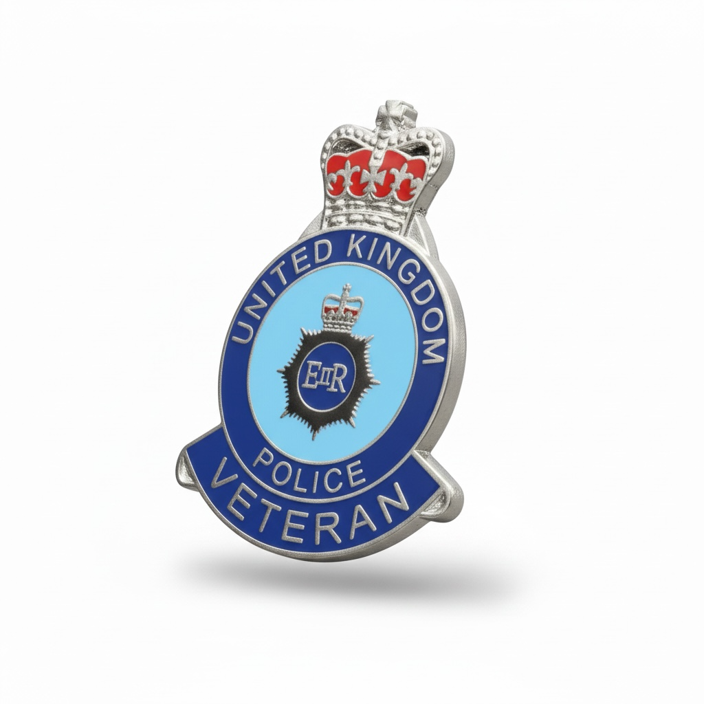 United Kingdom Police Veteran Lapel badge FREEPOST