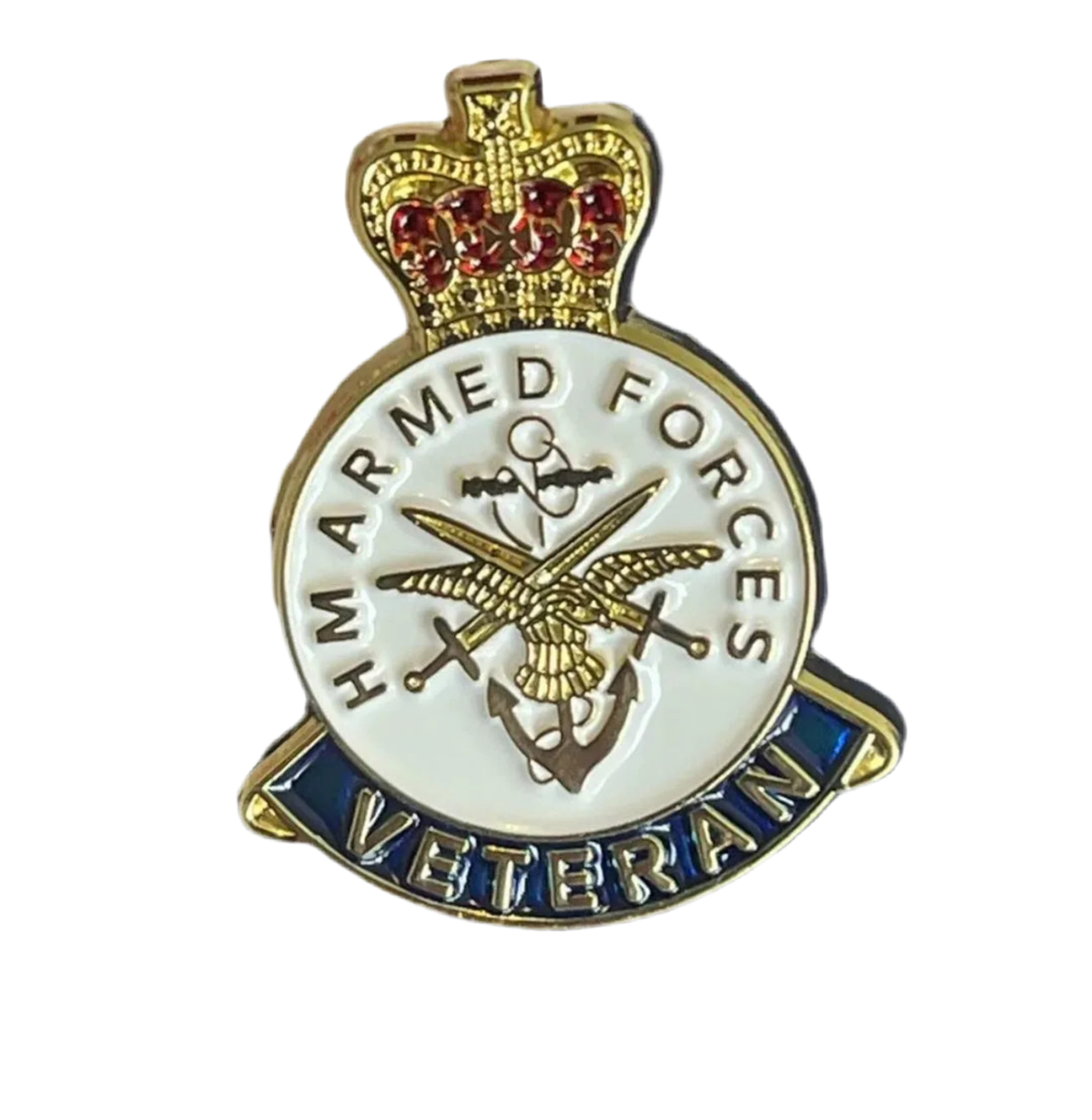 UK veterans armed forces pin badge brooch royal RAF Navy british Army gift