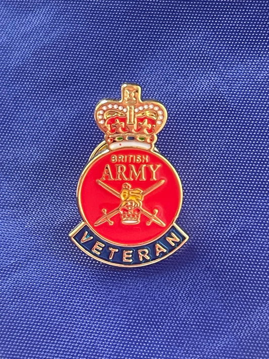 British Army Veteran lapel badge enamel.