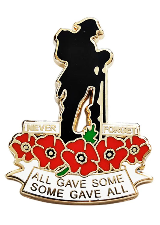 2024 Poppies Pin Badge Brooch Remembrace Veterans Memorial Never Forget Pin