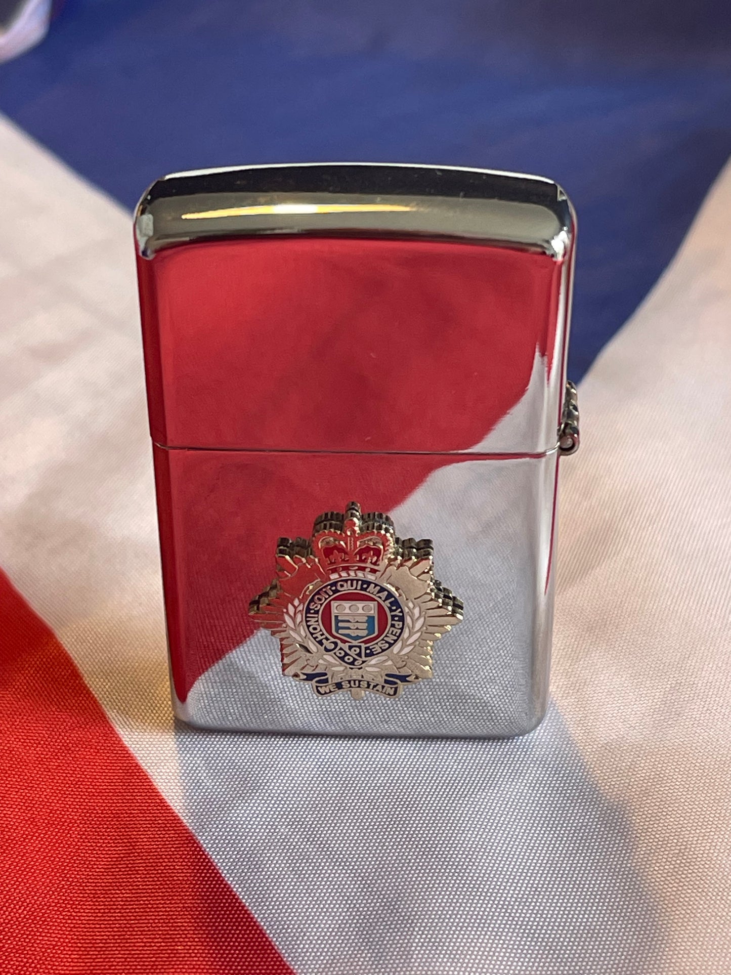 Royal Logistics Corps Chrome Windproof Lighter