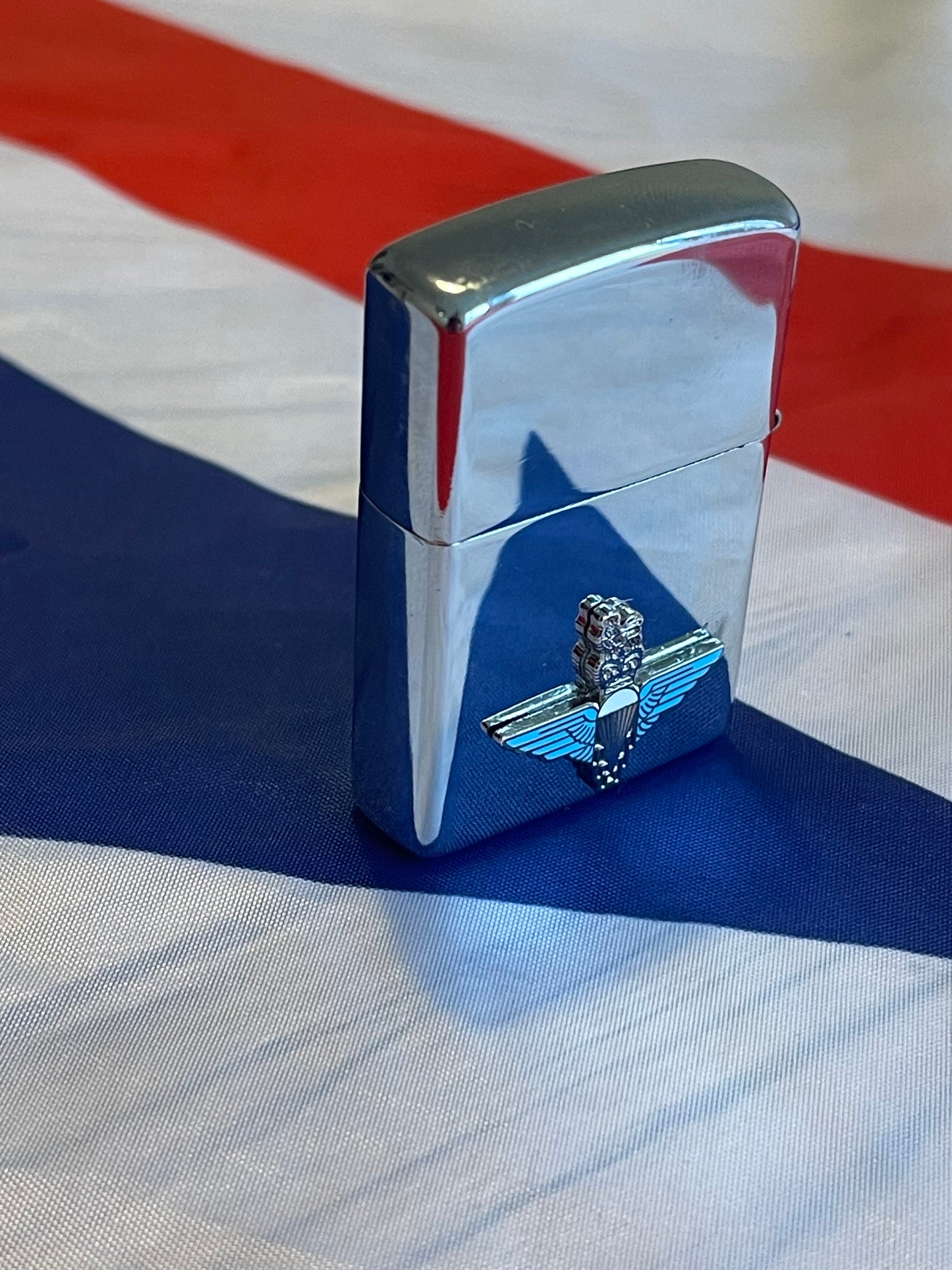 Airborne Forces Parachute Regiment Chrome Windproof Lighter