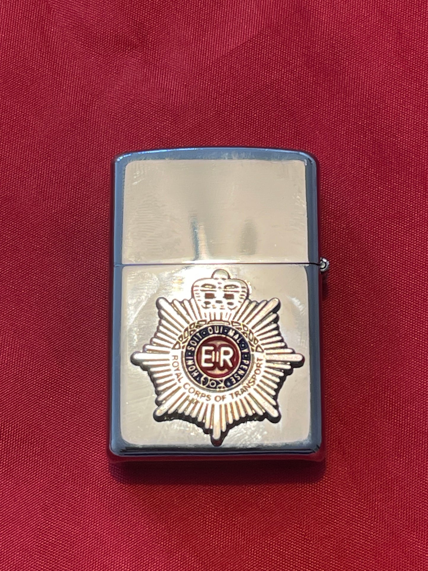 RCT Royal Corps of Transport Chrome plated windproof lighter