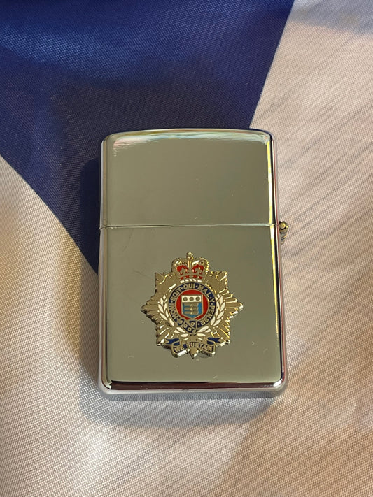 Royal Logistics Corps Chrome Windproof Lighter