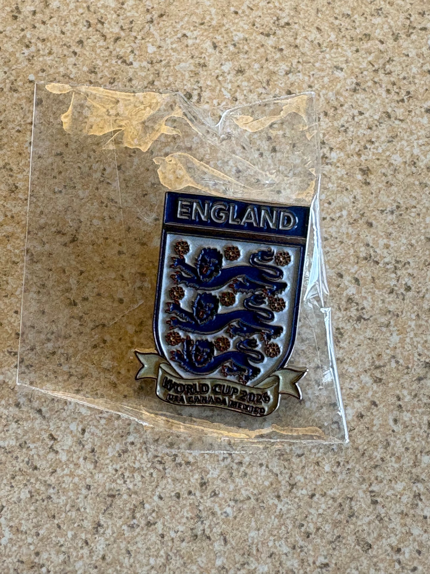 FIFA World Cup 2026 3 Lions Logo Football Pin Badge Brand New!