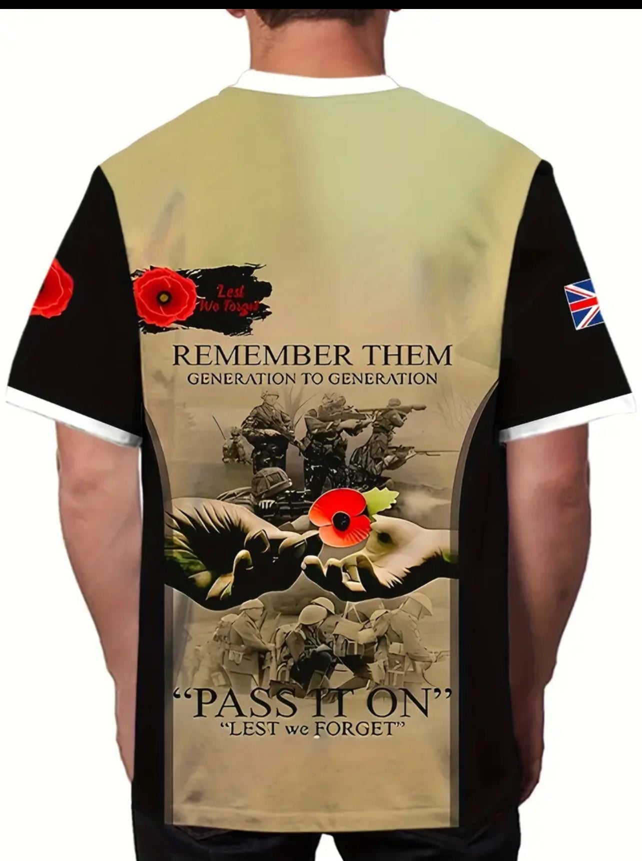 British Army Veteran T Shirt Military Remembrance Armed Forces Mens FREEPOST