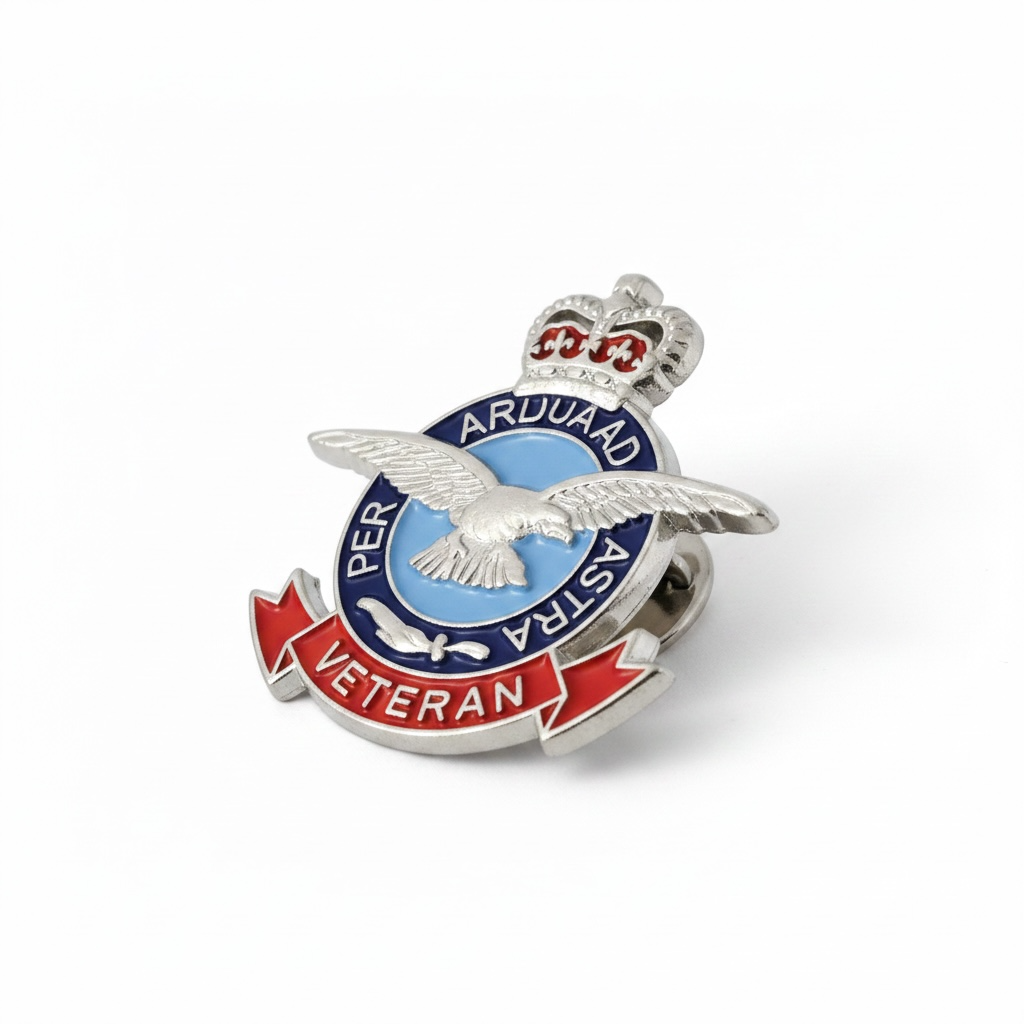 RAF Royal Air Force Veterans Lapel Badge Free Post