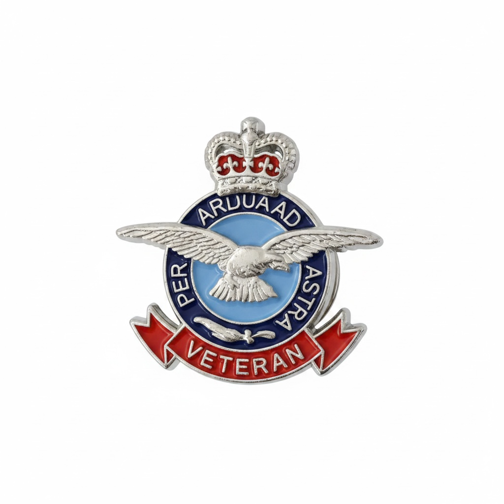 RAF Royal Air Force Veterans Lapel Badge Free Post