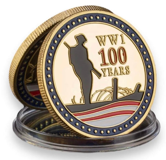 World War 1 Great War 100 Years Armistice Day Commemorative Collectable Coin