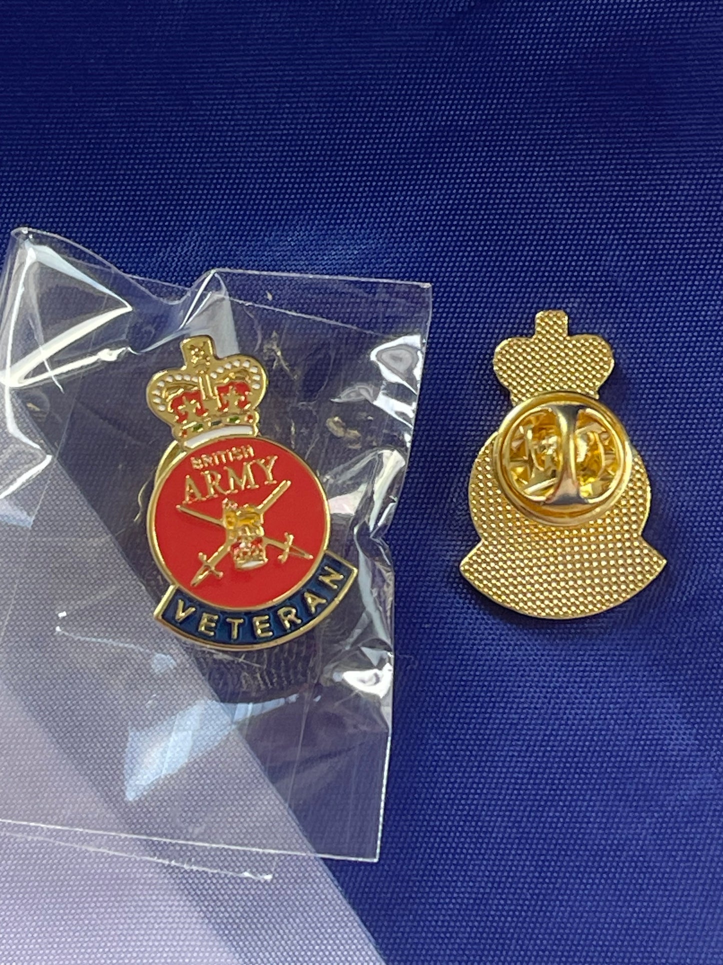 British Army Veteran lapel badge enamel.