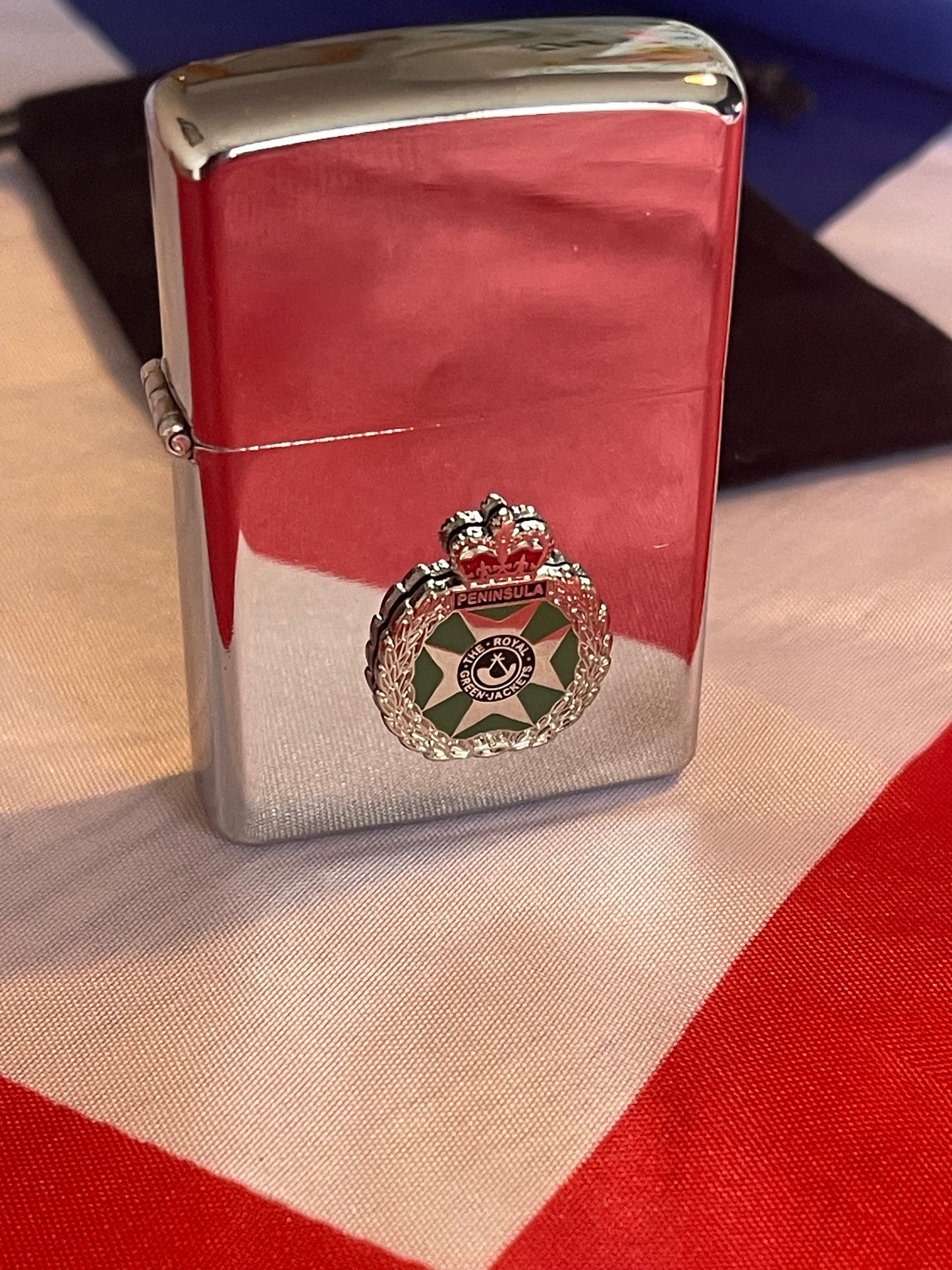 Royal Green Jackets Chrome Windproof Lighter