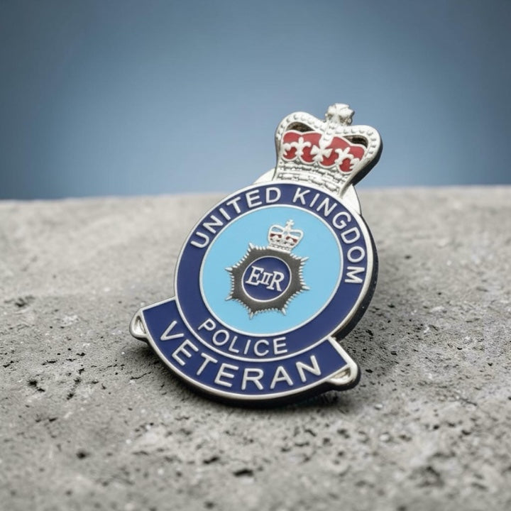 United Kingdom Police Veteran Lapel badge FREEPOST