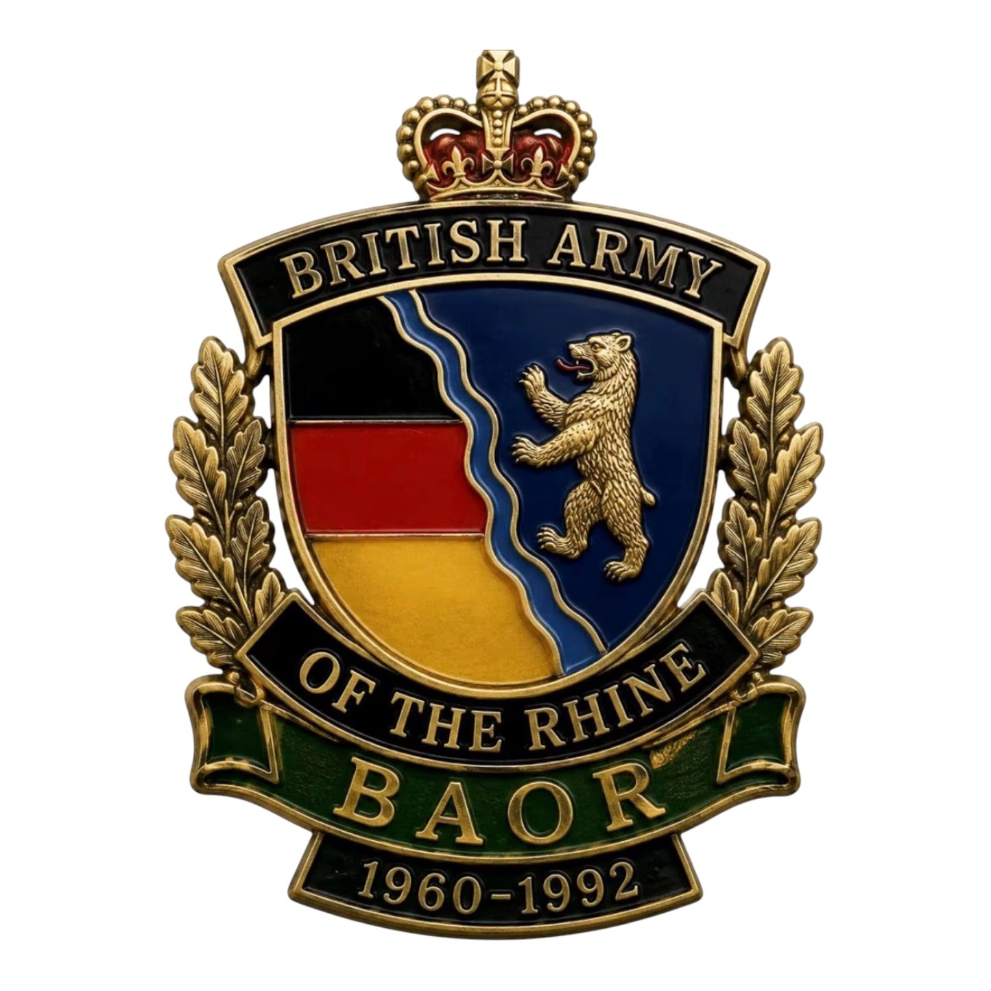 BAOR Veteran Pin Badge British Army Of The Rhine Lapel Pin FREEPOST