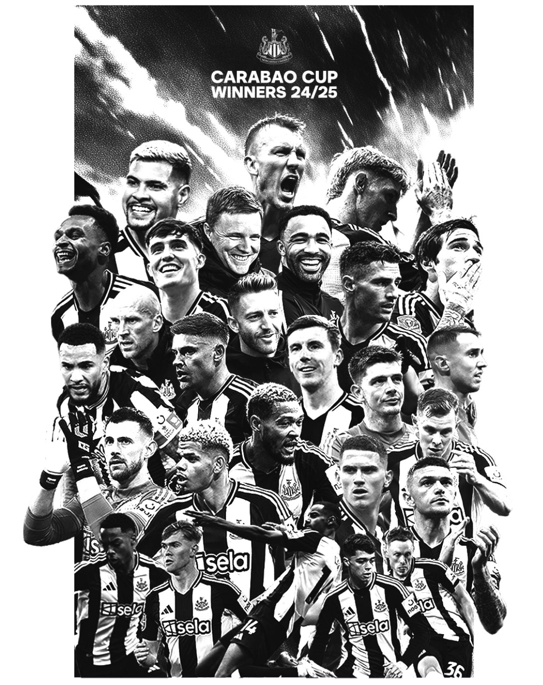 Newcastle United Carabou Cup Winners 2025 T Shirts