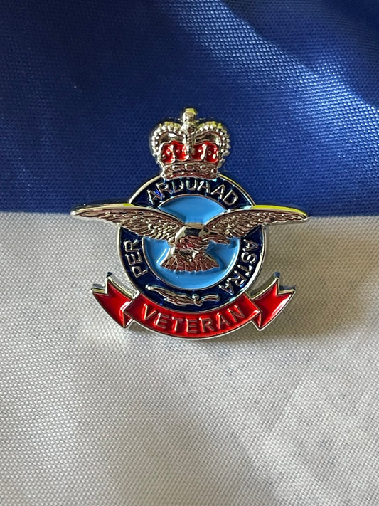 RAF Royal Air Force Veterans Lapel Badge Free Post