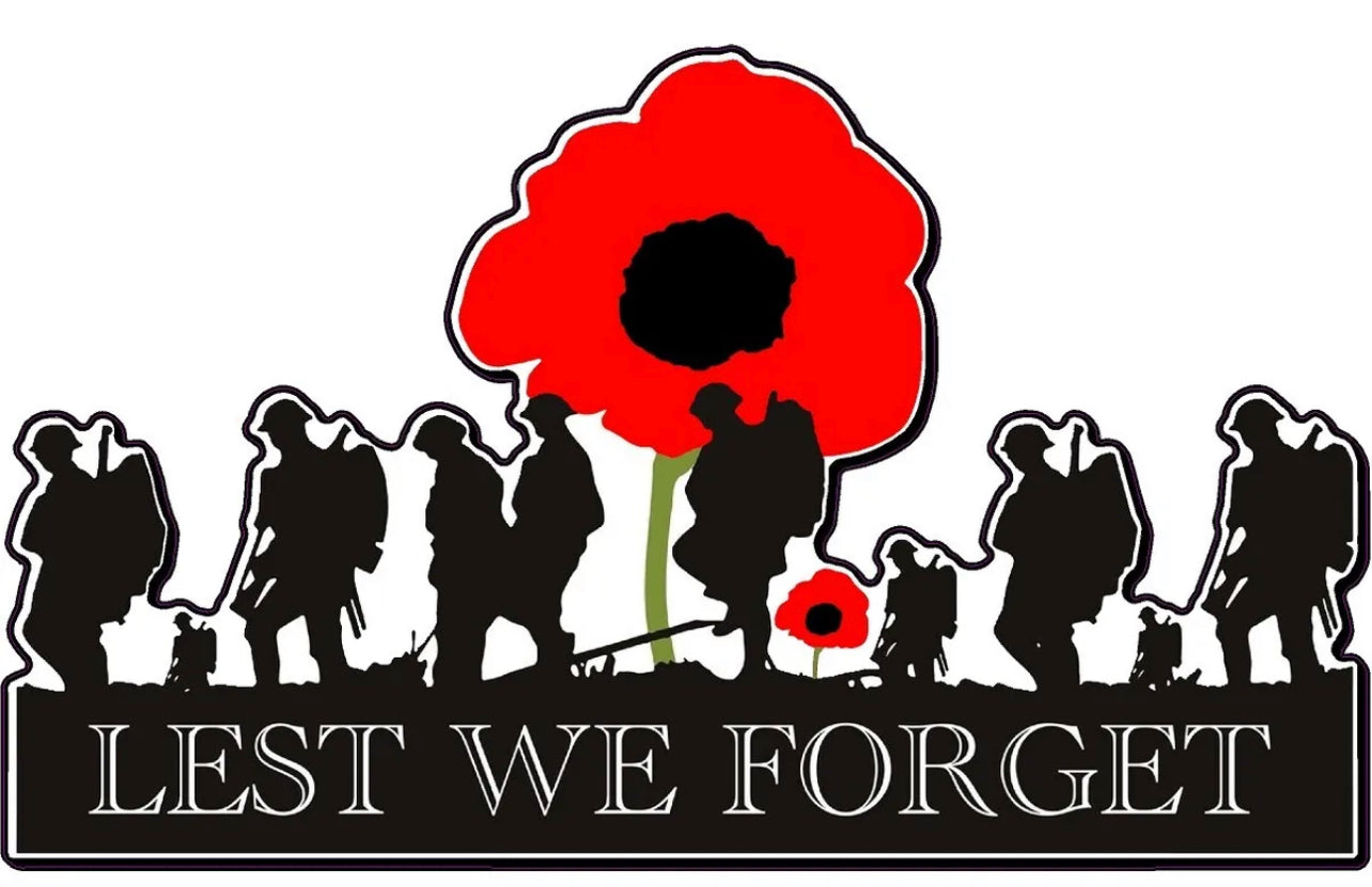 Lest we forget car,van sticker remembrance