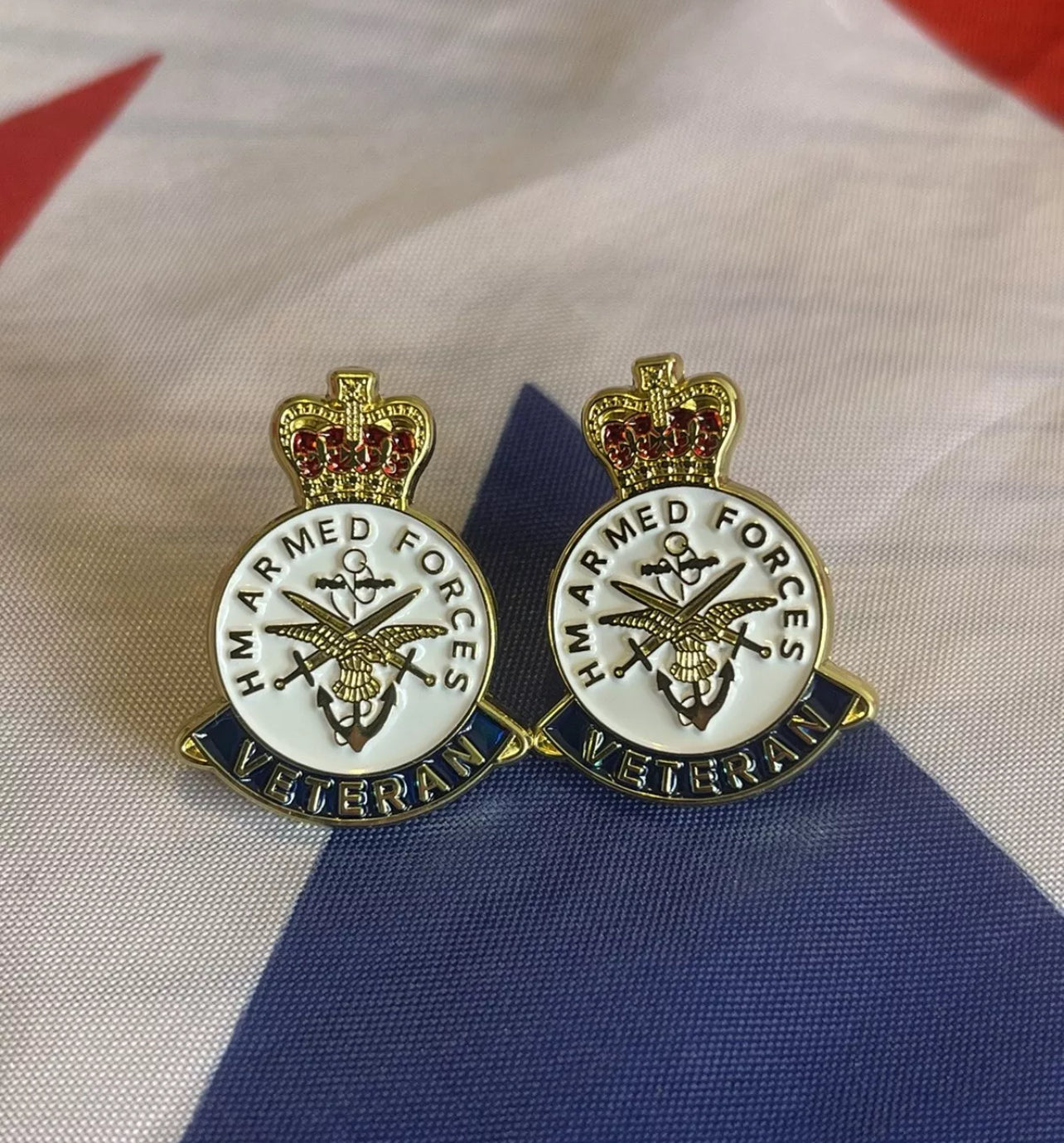 UK veterans armed forces pin badge brooch royal RAF Navy british Army gift