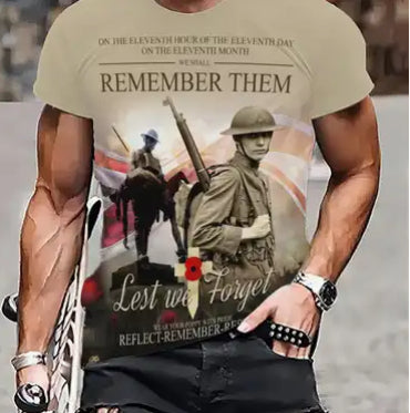 Remember Them Lest We Forget Remembrance T Shirt