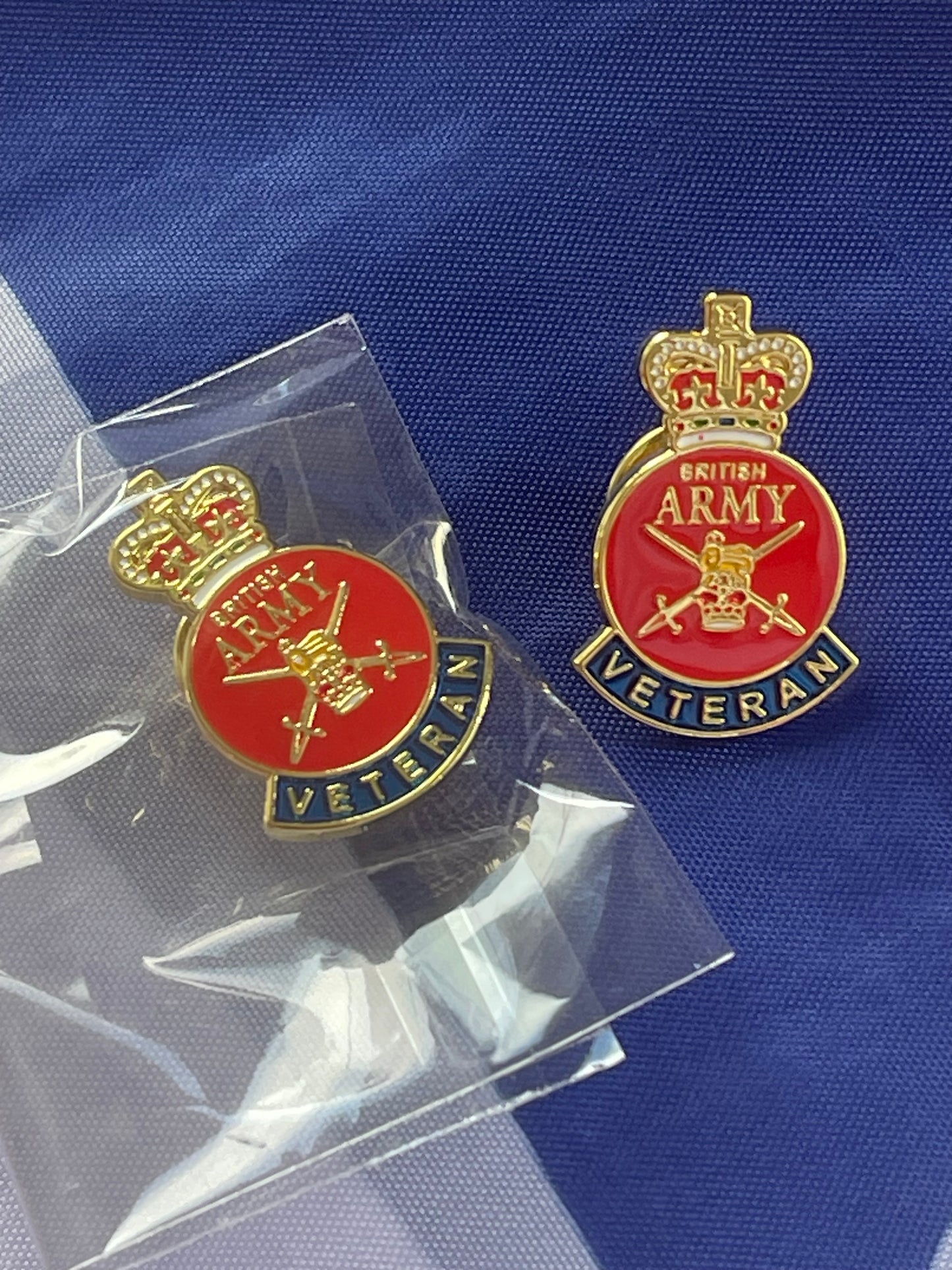 British Army Veteran lapel badge enamel.