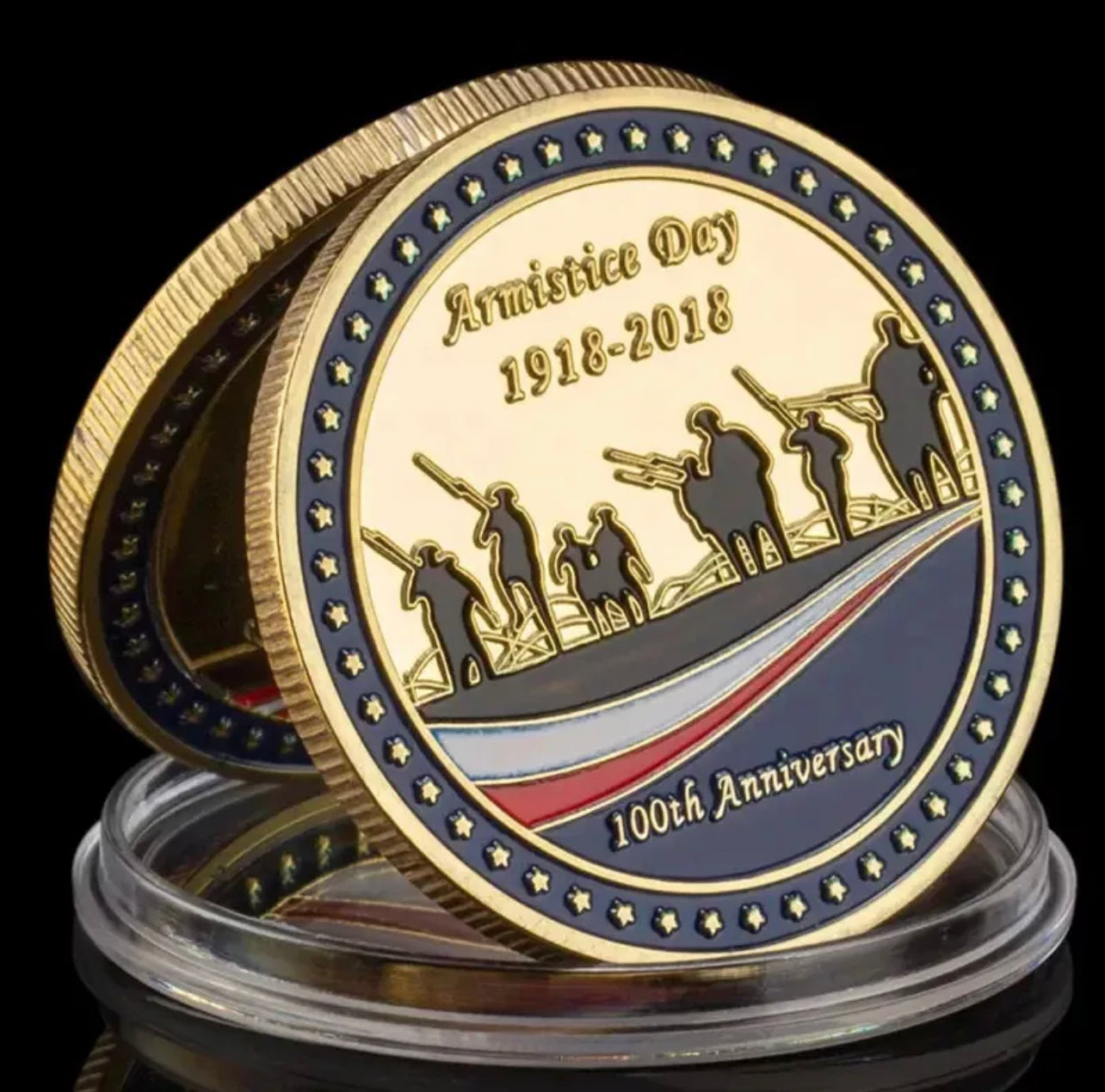 World War 1 Great War 100 Years Armistice Day Commemorative Collectable Coin