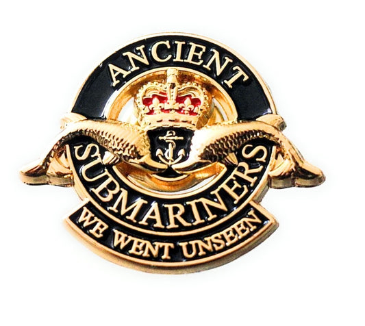 Royal Navy Ancient Submariners Veteran enamel pin lapel badge FREEPOST