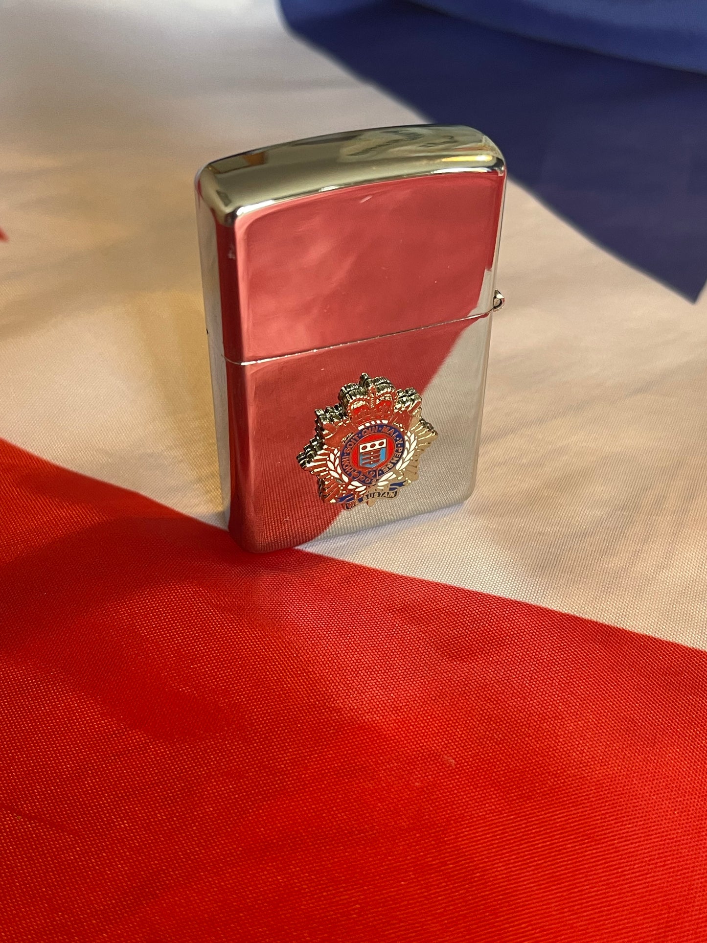 Royal Logistics Corps Chrome Windproof Lighter