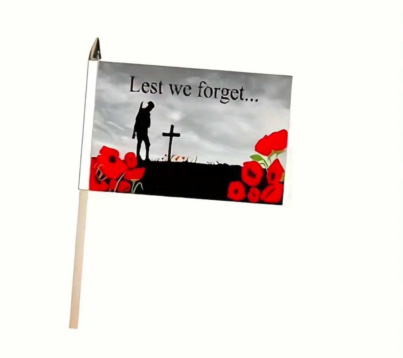 Lest We Forget Remembrance Flag 5X3 ft