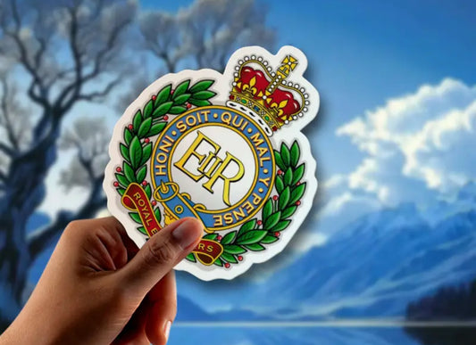 Royal Engineers vinyl car decal sticker. 15cm