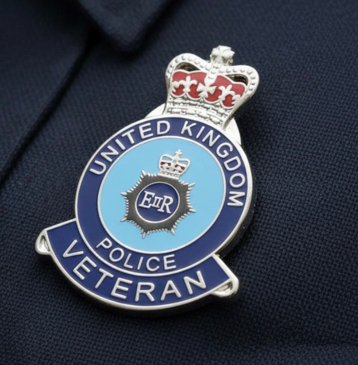 United Kingdom Police Veteran Lapel badge FREEPOST