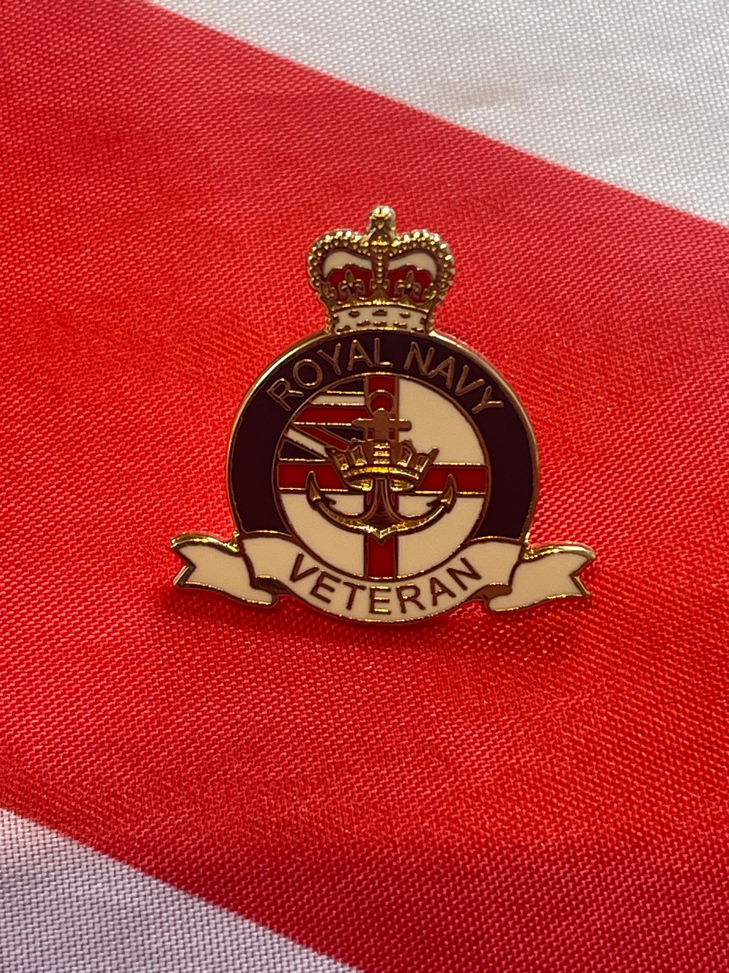 Royal Navy Veterans Enamel Lapel Badge