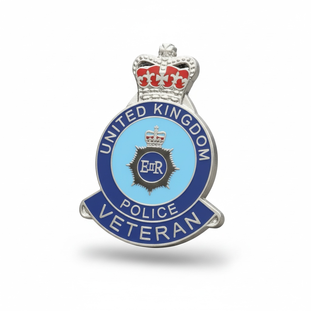 United Kingdom Police Veteran Lapel badge FREEPOST