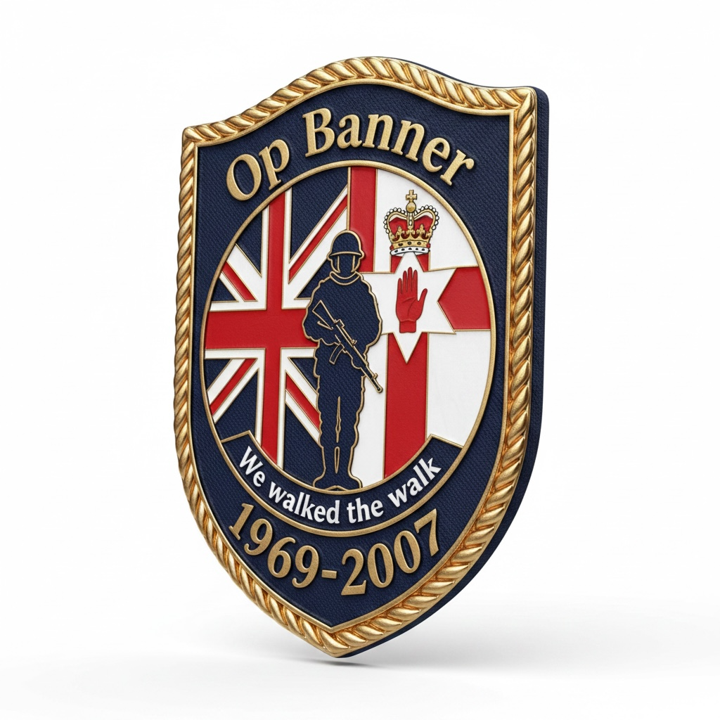 Operation Banner We walked The Walk Northern Ireland 1969-2007 25mm Badge