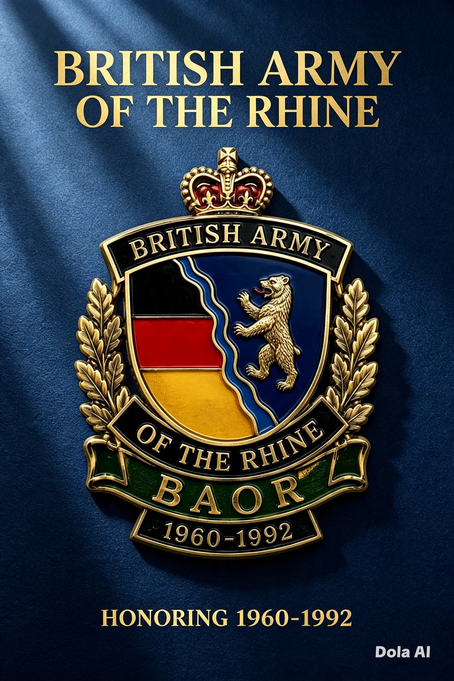 BAOR Veteran Pin Badge British Army Of The Rhine Lapel Pin FREEPOST