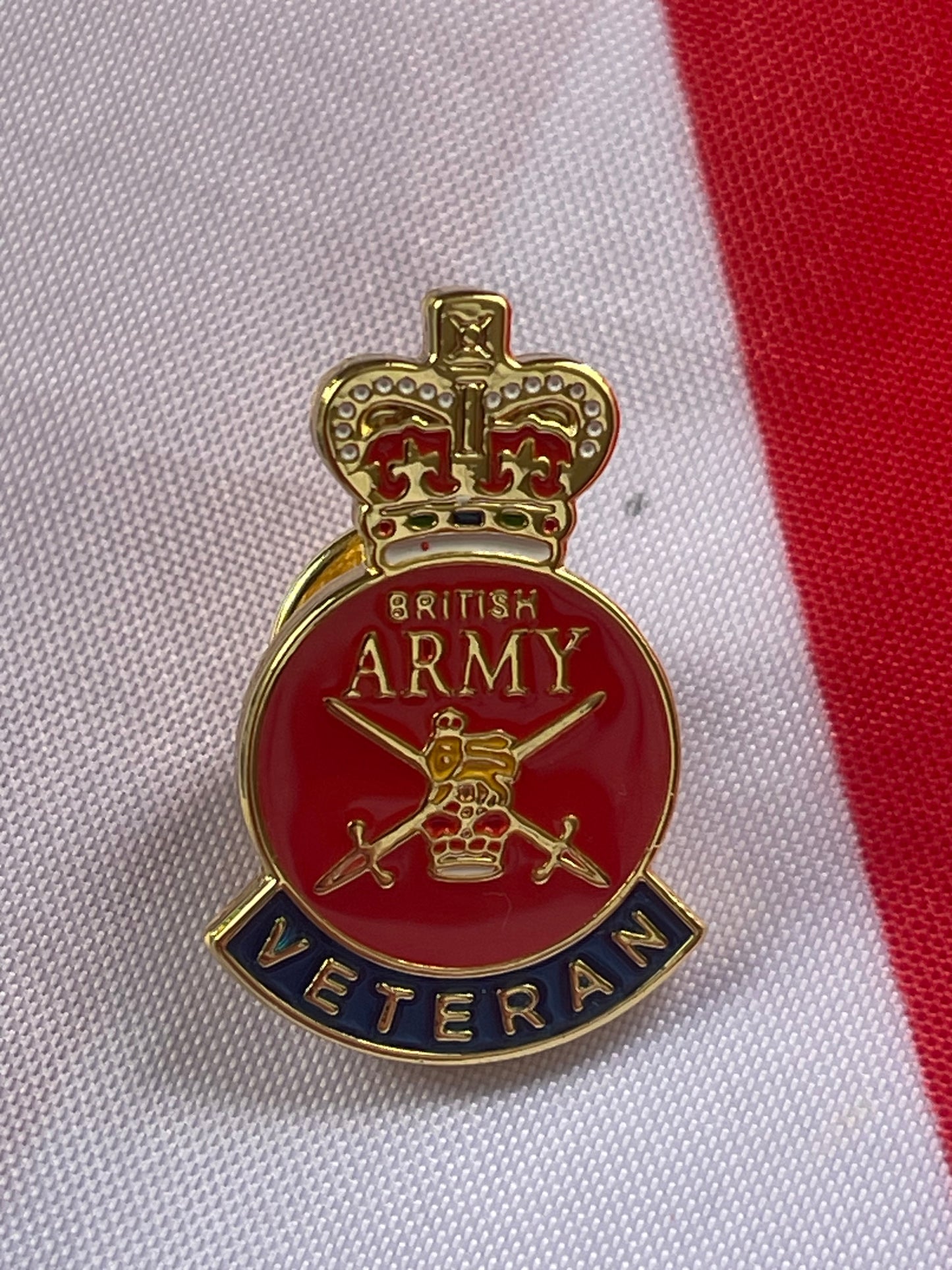 British Army Veteran lapel badge enamel.